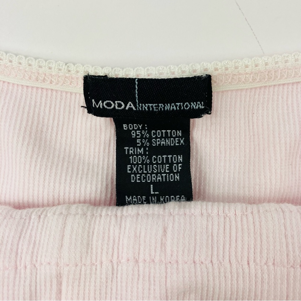 Vintage Moda International Victoria’s Secret Pink Floral Shabby Chic Cami - Picture 9 of 10